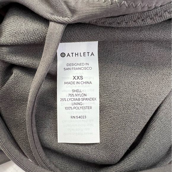 Athleta Cortes Strappy One Piece Swimsuit Dark Grey XXS NWT Sporty Active Beach - Picture 5 of 5